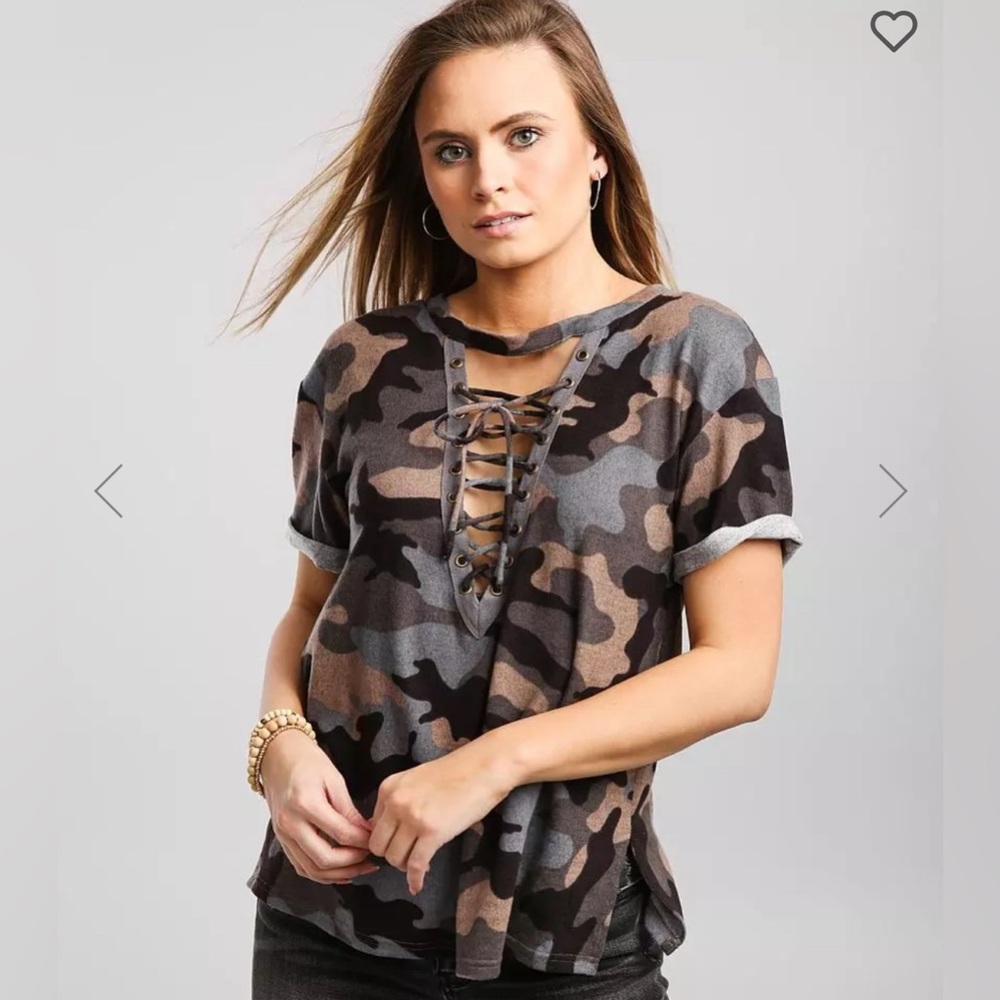 BKE Camo Top